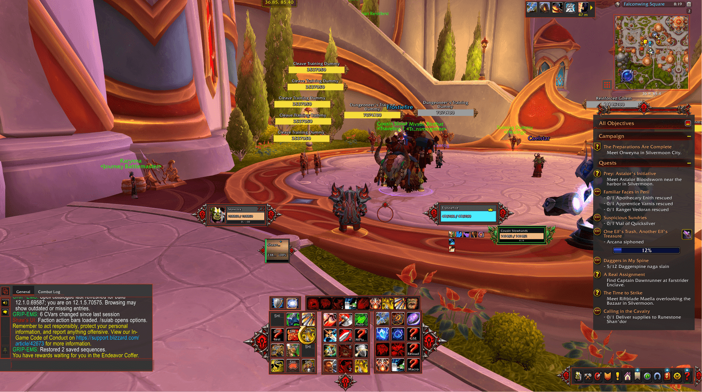 Shaw’s UI — Horde theme, full interface